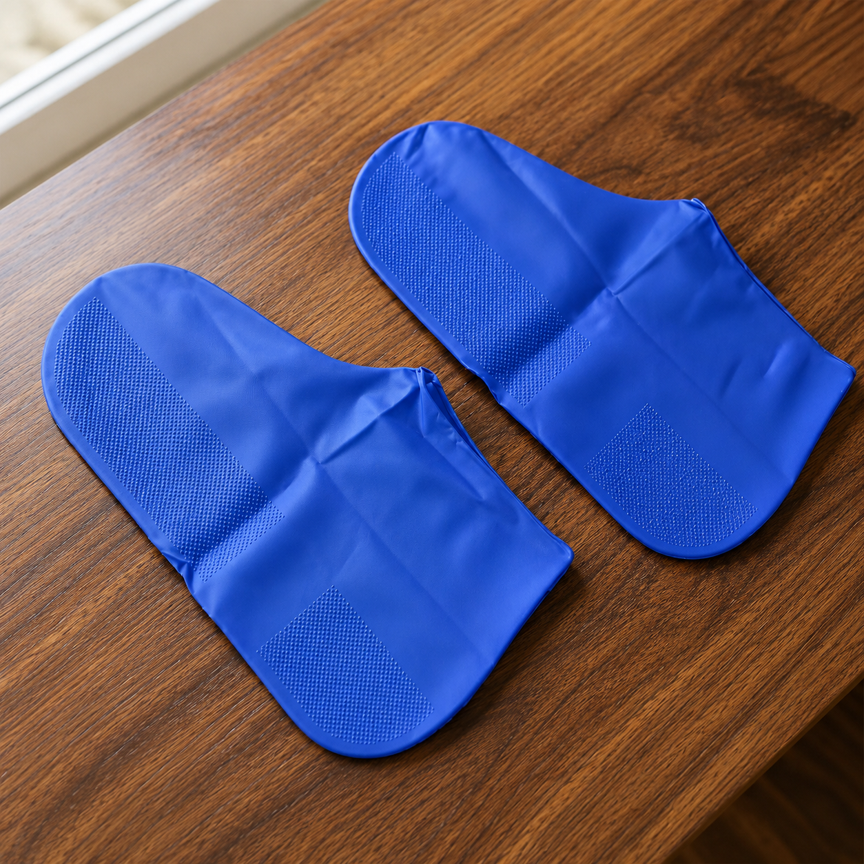 Reusable Waterproof Silicone Rain Shoe Covers – Non-Slip Large (1 Pair)