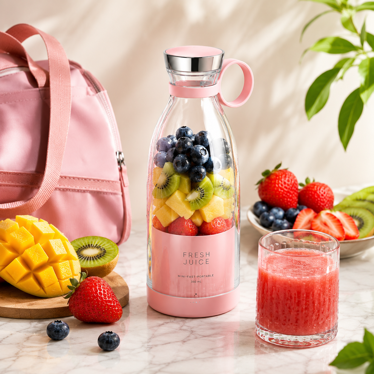 Portable USB Rechargeable Blender Bottle | Personal Smoothie & Juice Maker